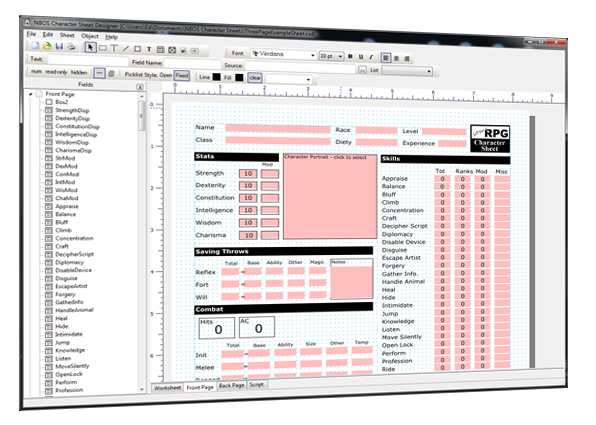 NBOS Character Sheet Designer